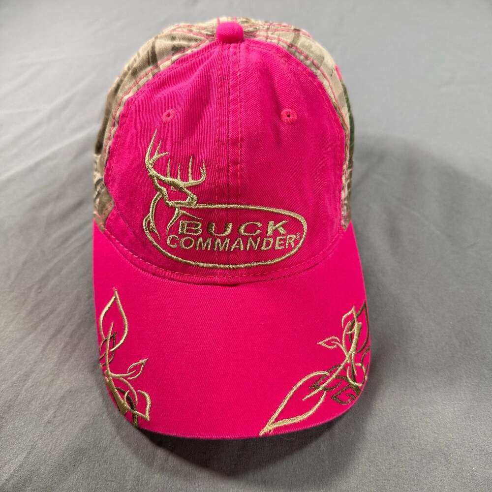 Buck Commander Pink and Camo Embroidered Baseball Cap Hat Hunting